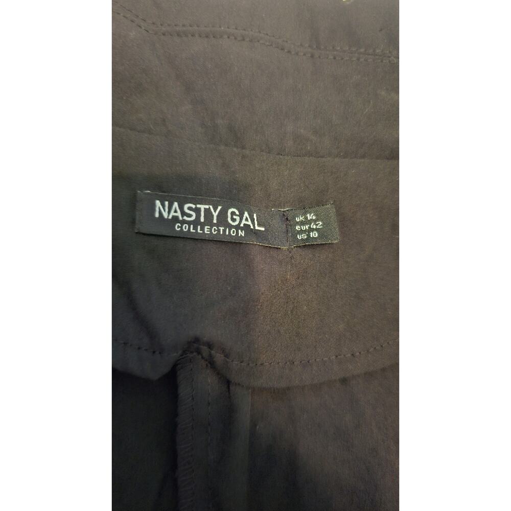 Nasty Gal Collection Black Puff Sleeve Blazer Mini Dress Size 10 - Picture 5 of 10